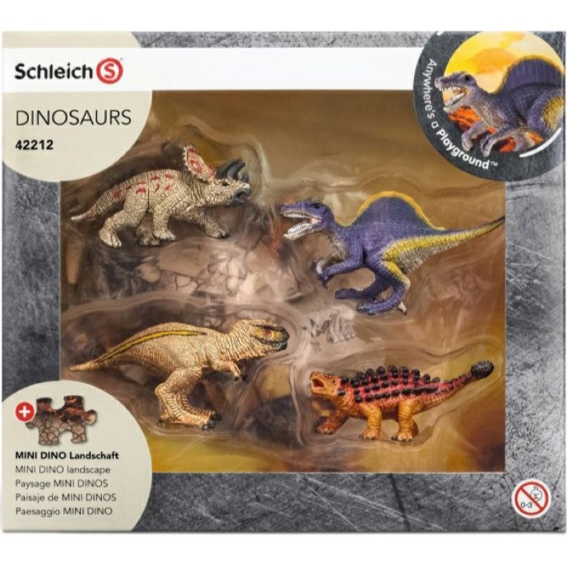 Игровой набор мини-динозавры и пазл Исследование  